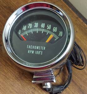 6412773 Chevrolet 1966 Chevelle Malibu El Camino Ss Factory Knee Knocker Tachometer Rare