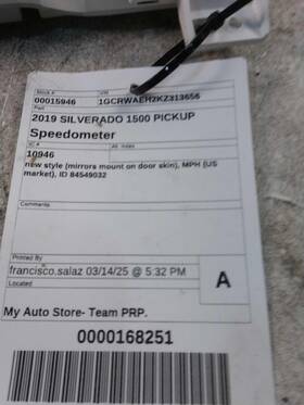 84298028 Chevrolet Used Speedometer Gauge Fits 2019 Silverado 1500 Pickup Cluster Kph Ca
