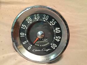 568lc9 Chris Craft Vintage Boat Tachometer Gauge