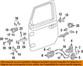 55397400ad Chrysler Oem 07-23 1500 Front Door Lock Hardware-check Strap Bracket