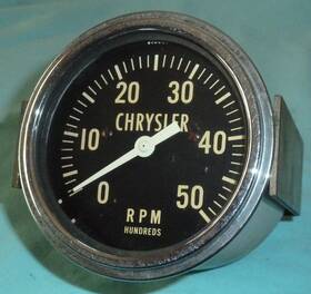 766rh1 Chrysler/ Stewart Warner Vintage Panel Mount 1950/60s 0-5000 Rpm Tachometer