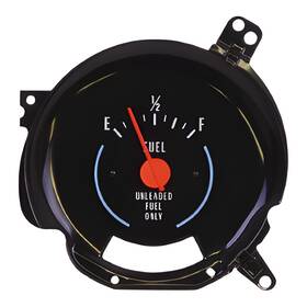 76-9262-ndnt2 Cj Classic Trucks Fuel Gauge With Fire Orange Needle Without Tachometer Chevy C10 1976-1979