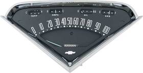 Classic Industries A510019 1955-59 Chevrolet Pickup Gauge Cluster Assembly Mechanical Style