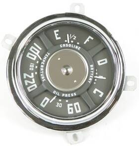 Cx2023 Classic Industries 1947-49 Chevrolet Truck Instrument Gauge Cluster Fuel Oil Temp Battery 6 Cyl
