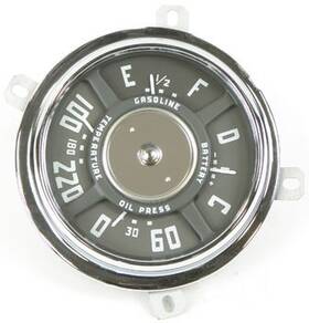 Cx2026 Classic Industries 1950-53 Chevy 1952-53 Gmc Truck Dash Guage Cluster Fuel Oil Temp Battery 8