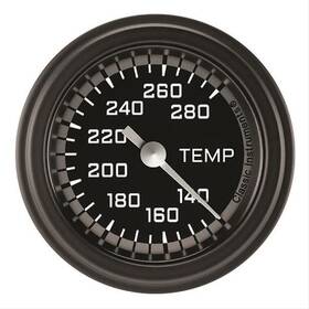 Ax126gblf-12 Classic Instruments Autocross Gray 2 1/8 Inch Full Sweep Water Temperature Gauge