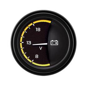 Ax30yblf Classic Instruments Autocross Yellow 2 1/8 Inch Volt