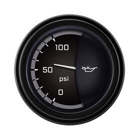 Ax81gblf Classic Instruments Autocross Gray 2 1/8 Inch Oil Pressure