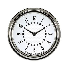 Bet92w Classic Instruments Bel Era Iii Matching White 2 5/8 Inch Clock