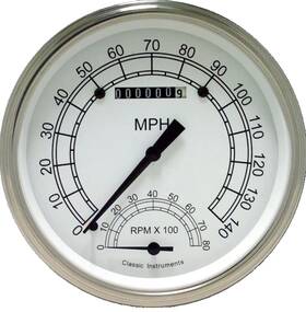 Cw50slf Classic Instruments Speedtachular Speedometer/tachometer Combo