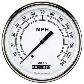 Cw56slf Classic Instruments White Series Speedometer