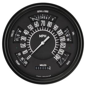Fb66b Classic Instruments Black Series Gauge Package
