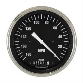 Hc56slf Classic Instruments - Hot Rod Series 4-5/8 Inch Reverse Wind Speedometer