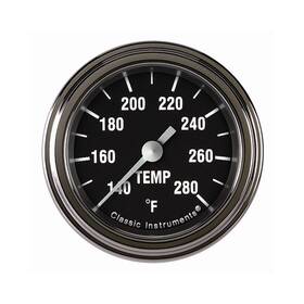 Hr126slf-12 Classic Instruments Hot Rod 2 1/8 Inch Full Sweep Water Temperature Gauge