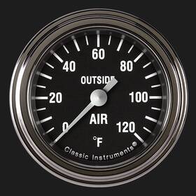 Hr199slf Classic Instruments Hot Rod 2 1/8 Inch Outside Air Temp. Gauge Hr199slf Classic Instruments Hot Rod 2 1/8 Inch Outside Air Temp. Gauge