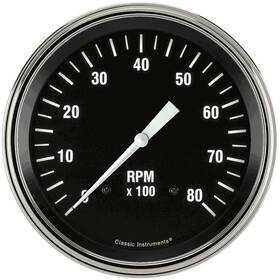 Hr71slf Classic Instruments Hot Rod Series -tachometer - 4-5/8 Inch Black