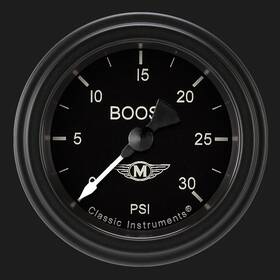 Ma142blf Classic Instruments Moal Bomber 2 1/8 Inch Boost Gauge 30 Psi