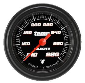 Vs126bblf-06 Classic Instruments Velocity Black 2 1/8 Inch Full Sweep Water Temperature Gauge