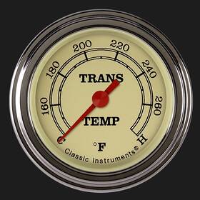 Vt127slf Classic Instruments Vintage 2 1/8 Inch Transmission Temperature Gauge Vt127slf Classic Instruments Vintage 2 1/8 Inch Transmission Temperature Gauge