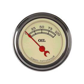 Vt81slf Classic Instruments Vintage Series Oil Pressure Gauge