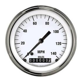 Classic Instruments Wh55slf White Hot 3 3/8 Inch Speedometer