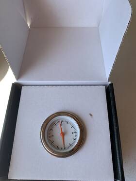 Wh90slf Classic Instruments #wh90slf Clock 55-56 2 Inch White