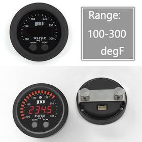 Wtm-y-cb-02-rd Cnraqr 52mm Water Temp Gauge With 1/8 Npt Sensor Temperature Meter 32-212f