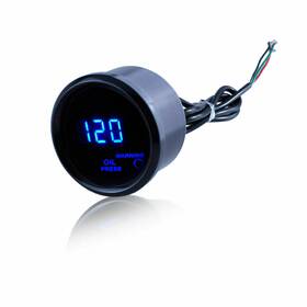 Poa021105 Crazyauto19 Universal 2 Inch 52mm Digital Led Electronic Oil Pressure Gauge Sensor Meter Kit 12v