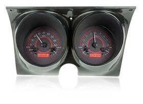 Chevy.vhx-67c-cam-c-r Dakota Digital 1967-1968 Camaro Firebird Vhx Gauges Carbon Fiber Red Vhx-67c
