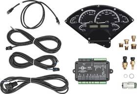 Dd56533 Dakota Digital 1955-56 Chevrolet Vhx Analog Gauge Set With Black Alloy Face And