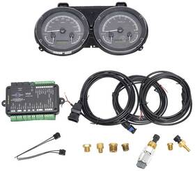 Dd676833 Dakota Digital 1967-68 Gm F-body - Vhx Dash Gauge Set With Black Alloy Face And