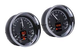 Hdx-2014-k Dakota Digital Gauges Hdx Series Analog/digital Speedometer Tach Fuel Level Volts Clock Black B