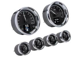 Hdx-2024-k Dakota Digital Hdx Series Universal Round Analog Gauge Kits