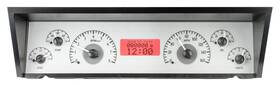 Vhx-77c-cap-s-r Dakota Digital 1977-90 Chevy Impala/caprice Vhx System Silver Alloy Style Face Red Display