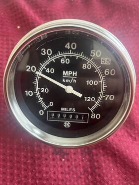 30l8ut Datcon Speedometer With Odometer 0-80 Mph