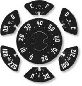 Cx1010 Dave Graham Auto Literature 1947-49 Chevrolet Pickup Gauge Face Decals