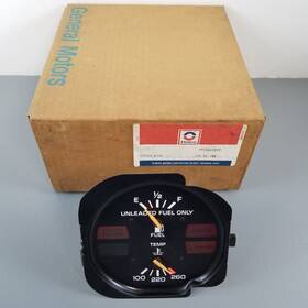 25052819 Delco New Nos Gas Temperature Gauge #25052819 Vintage Brake Choke Check Engine