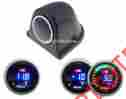 Dig-tb-02pod-bar Agg 2 52mm Universal Blue Digital Led Turbo Boost Volt Combo Gauge W Pod Bar