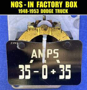 Dpcd Logo Trademark For Dodge #1195747 See Video Nos Vintage 35 Amp Ammeter 1195747 1948 - 1953 B-series Truck
