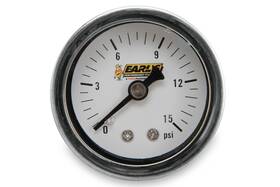 100189erl Earls Fuel Pressure Gauge
