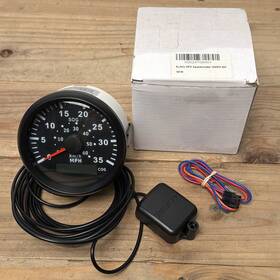 910-00055 Eling Marine Gps Speedometer Speedo Gauge 35mph 12v 24v Led Shows Course