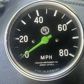 Engler Instrument 815/24/1 Speedometer Gauge To 80 Mph Made In Germany