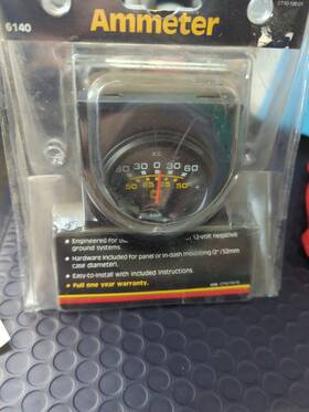 Equus 047923061404 6140 Ammeter Gauge Generator Alternator System Monitor Lit Dc Electric