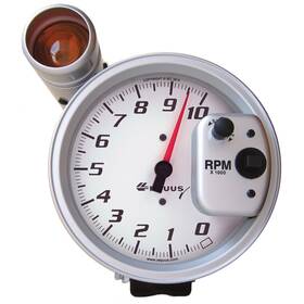 E5080 Equus 5 In Pedestal Tachometer 0-10 000 Rpm White