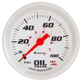 E8444 Equus 8000 Series 2-5/8 Inch Mech. Oil Pressure Gauge