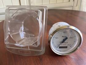 Faria 759266338340 33834 Chesapeake Tachometer Gauge With Hourmeter Diesel - White Ss 4 Inch
