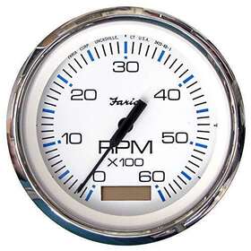 Faria Beede 759266338326 33832 Chesapeake Stainless Steel Tachometer Hourmeter 6000 Rpm Gas Faria Beede 759266338326 33832 Chesapeake Stainless Steel Tachometer Hourmeter 6000 Rpm Gas