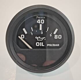 Gp9599c Faria Euro 2 Inch Oil Pressure Gauge 80 Psi