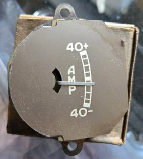 91a-10850 Fomoco Nos 1939 Ford Pass With 3 Brush Generator Ammeter Battery Dash Gauge