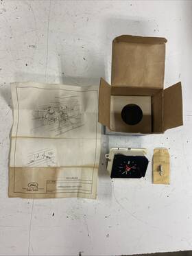 C6oz-15a000-a Fomoco C6of-15000 Nos 1966 67 Ford Fairlane Dash Clock With Knob And Instructions Oem